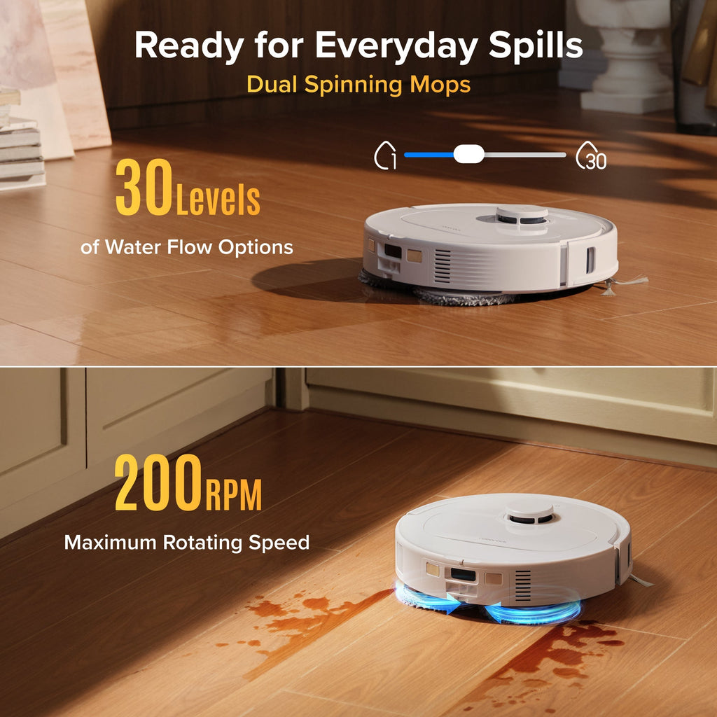 Roborock Qrevo S Pro Robot Vacuum and Mop - 18,500 Pa Suction & Multifunctional Dock
