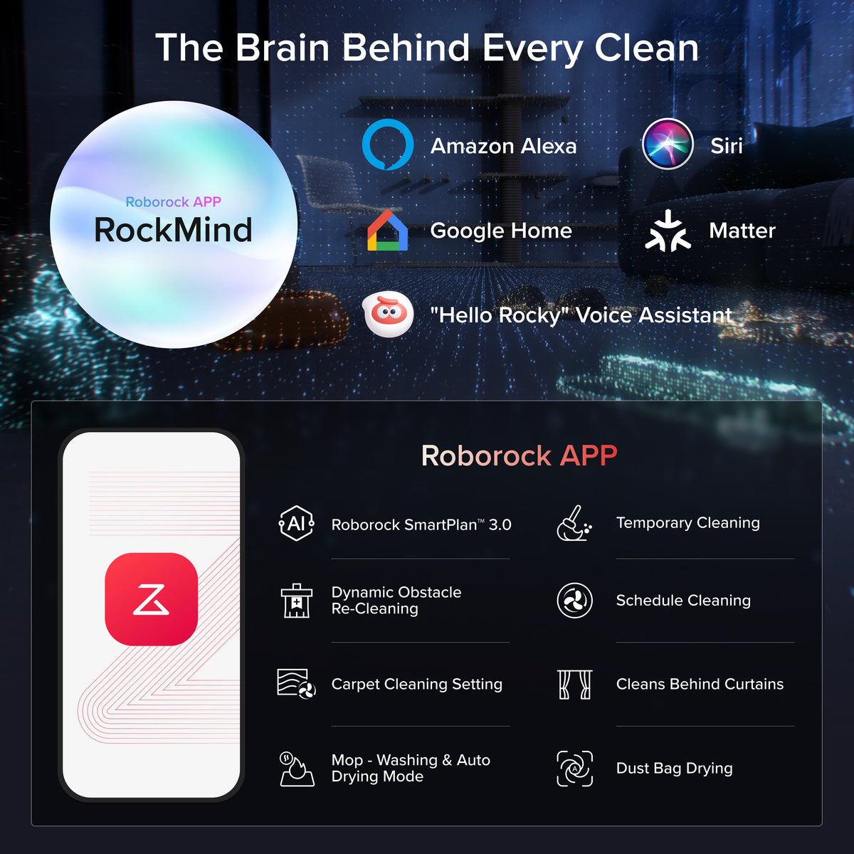Roborock Saros 20 Sonic Robot Vacuum with Brand New RockDock®