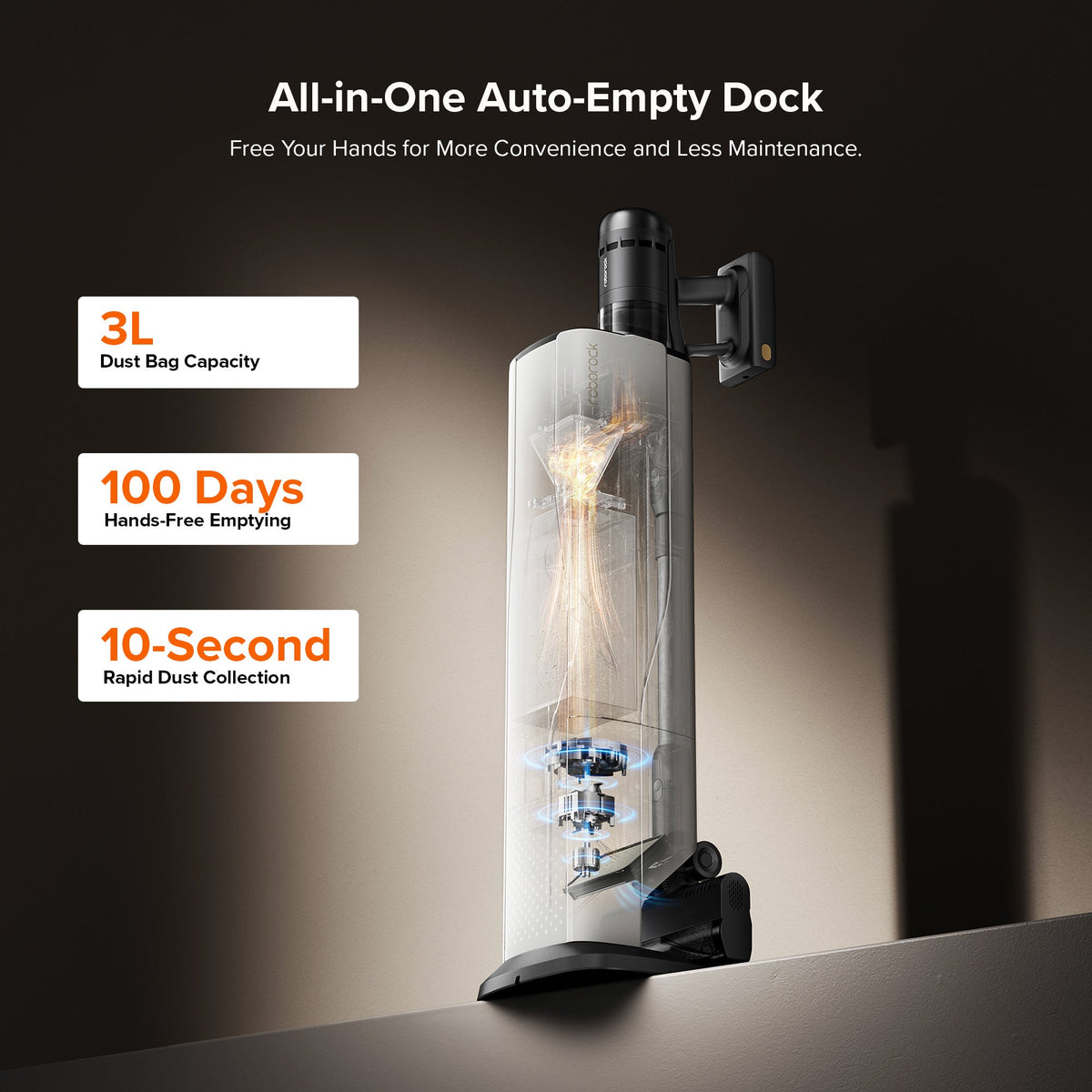 12th Anniversary-Roborock H60 Hub Ultra Cordless Stick Vacuum Cleaner