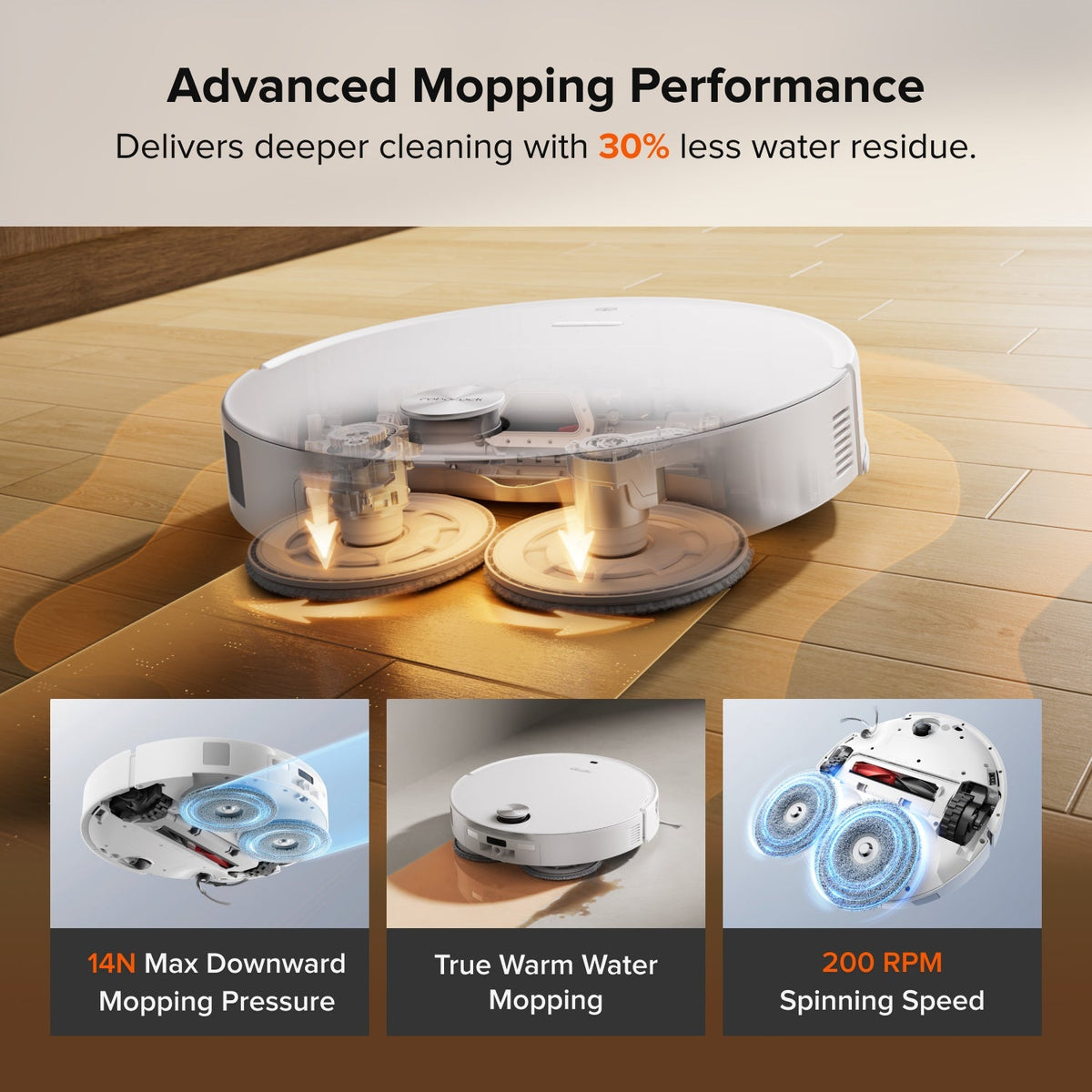 Roborock Qrevo Edge 3 Pro Robot Vacuum and Mop with Hot Water Mopping & Intelligent Dock