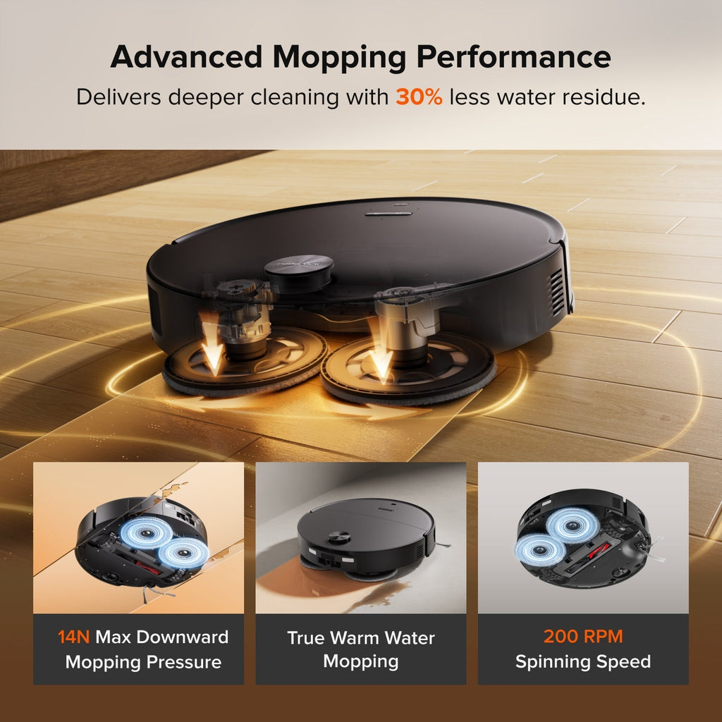 Roborock Qrevo Edge 3 Pro Robot Vacuum and Mop with Hot Water Mopping & Intelligent Dock