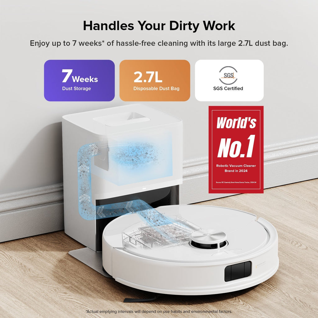 【Certified Refurbished 90% New】Roborock Q10 S5+ Robot Vacuum and Mop with Auto-Empty Dock