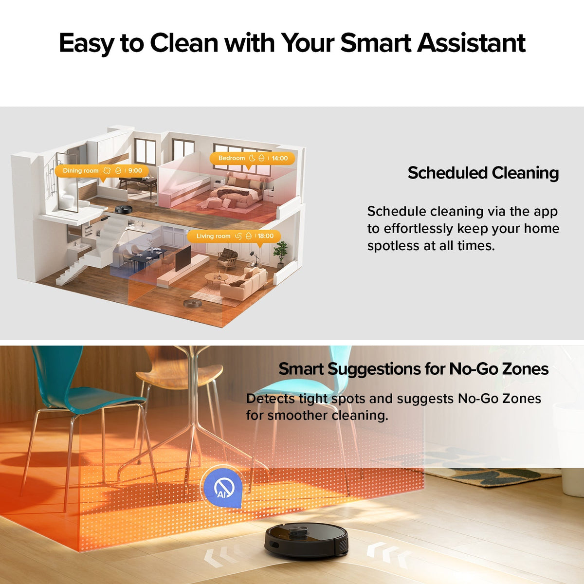 【Certified Refurbished 90% New】Roborock Q7 M5+ Robot Vacuum and Mop with Auto- Empty Dock (Upgraded from Q5 Max+)