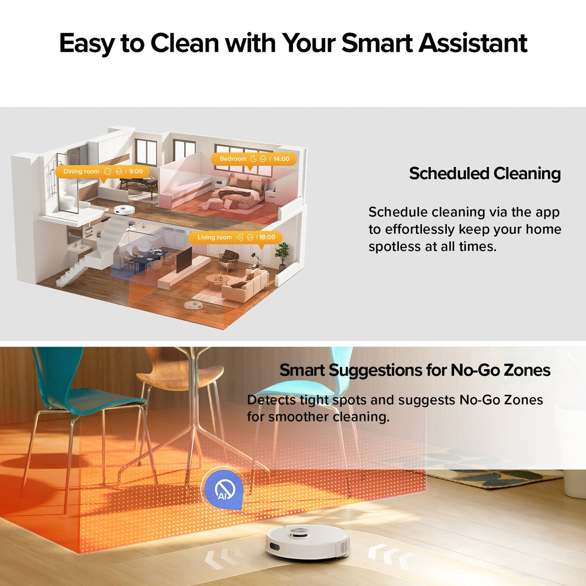 【Certified Refurbished 90% New】Roborock Q7 M5+ Robot Vacuum and Mop with Auto- Empty Dock (Upgraded from Q5 Max+)