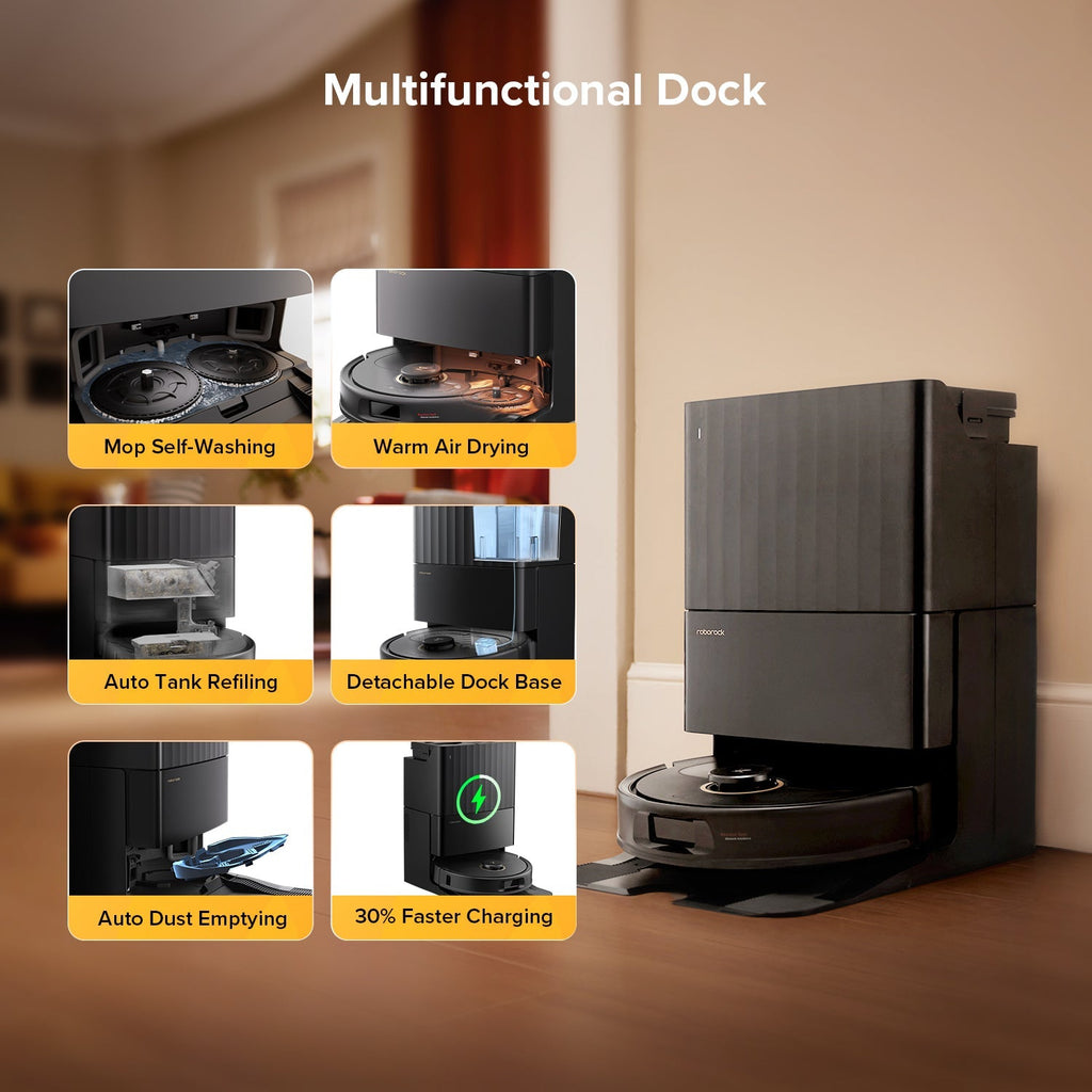 【Certified Refurbished 90% New】Roborock Qrevo S5V Robot Vacuum with Multifunctional Dock