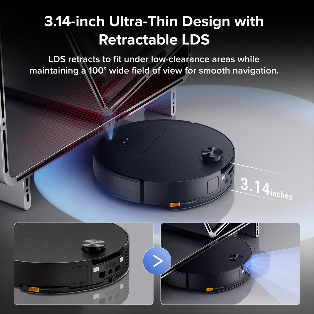 【Certified Refurbished 90% New】Roborock Saros 10 Robot Vacuum with Dual Anti-tangle System (Upgraded from S8 MaxV Ultra)