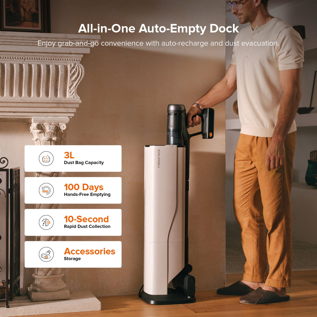 12th Anniversary-Roborock H60 Hub Ultra Cordless Stick Vacuum Cleaner