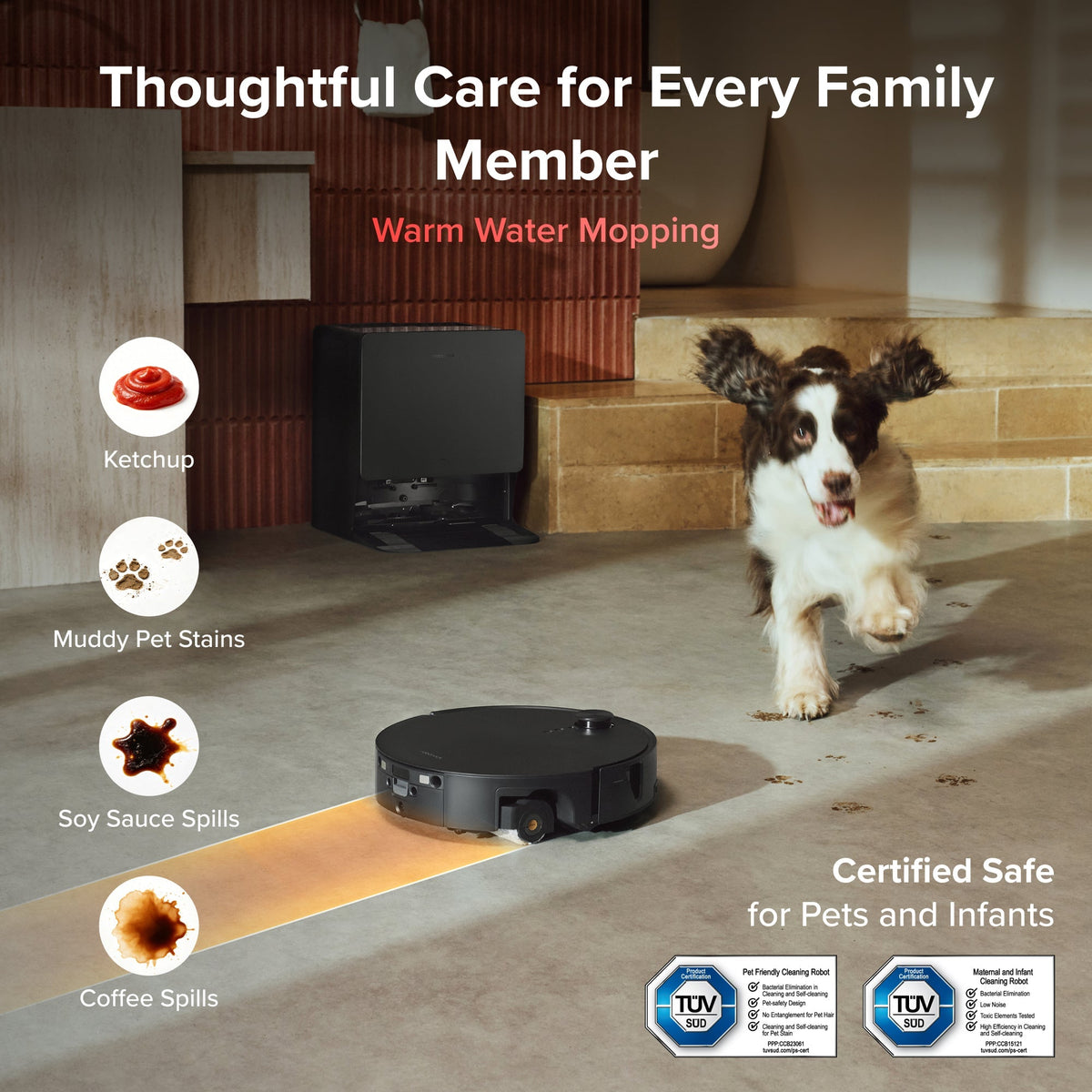 Roborock Saros 20 Flow - SpiraFlow™ 2.0 Pressurized Self-Cleaning System