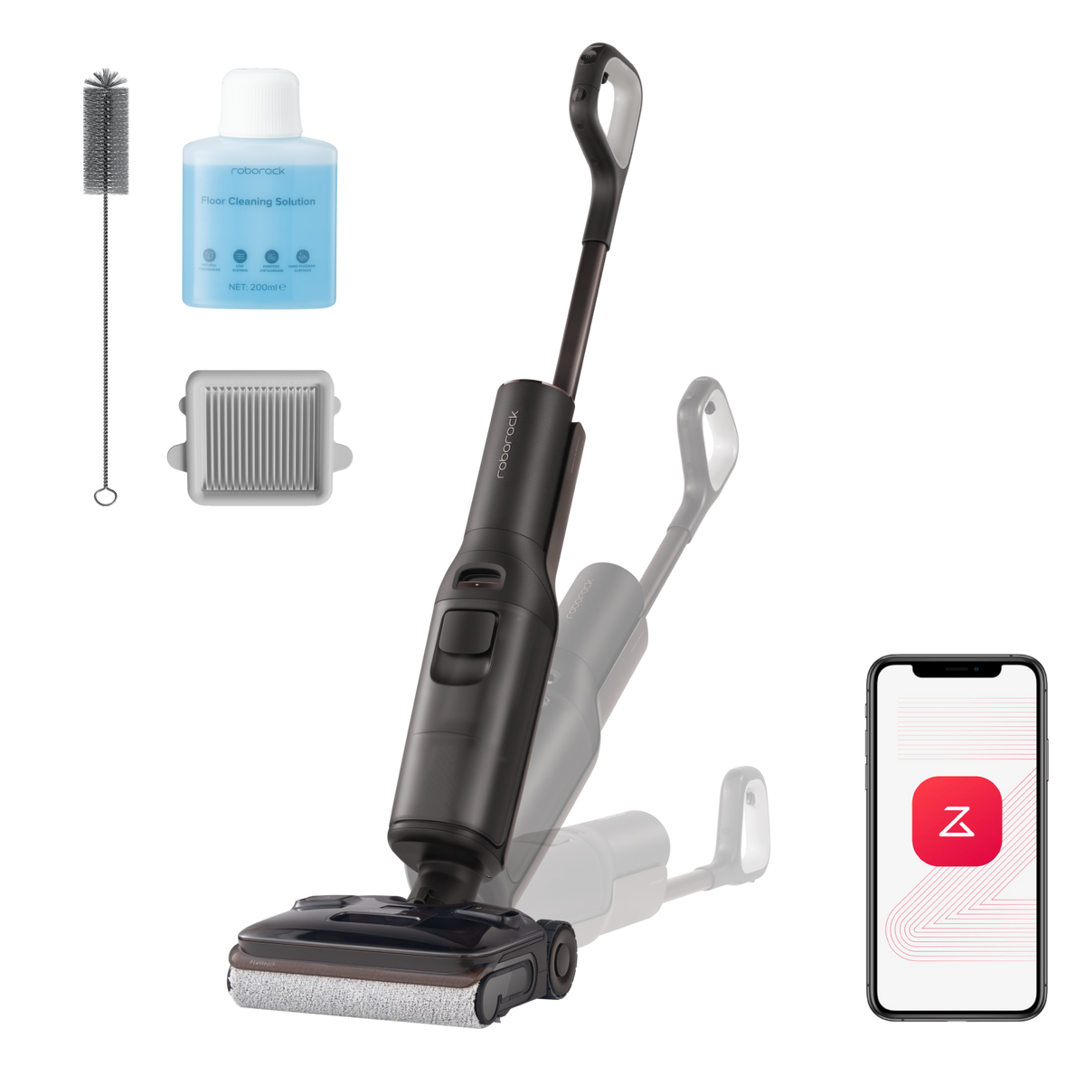 Roborock F25 Pro Turbo Wet Dry Vacuum with HyperScrub One-Tap Deep Cleaning