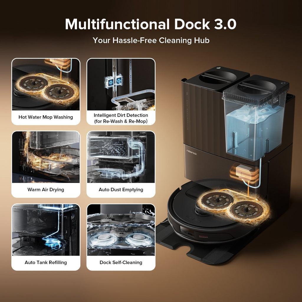 【Certified Refurbished 90% New】Roborock Qrevo Master Robot Vacuum with Multifunctional Dock 3.0