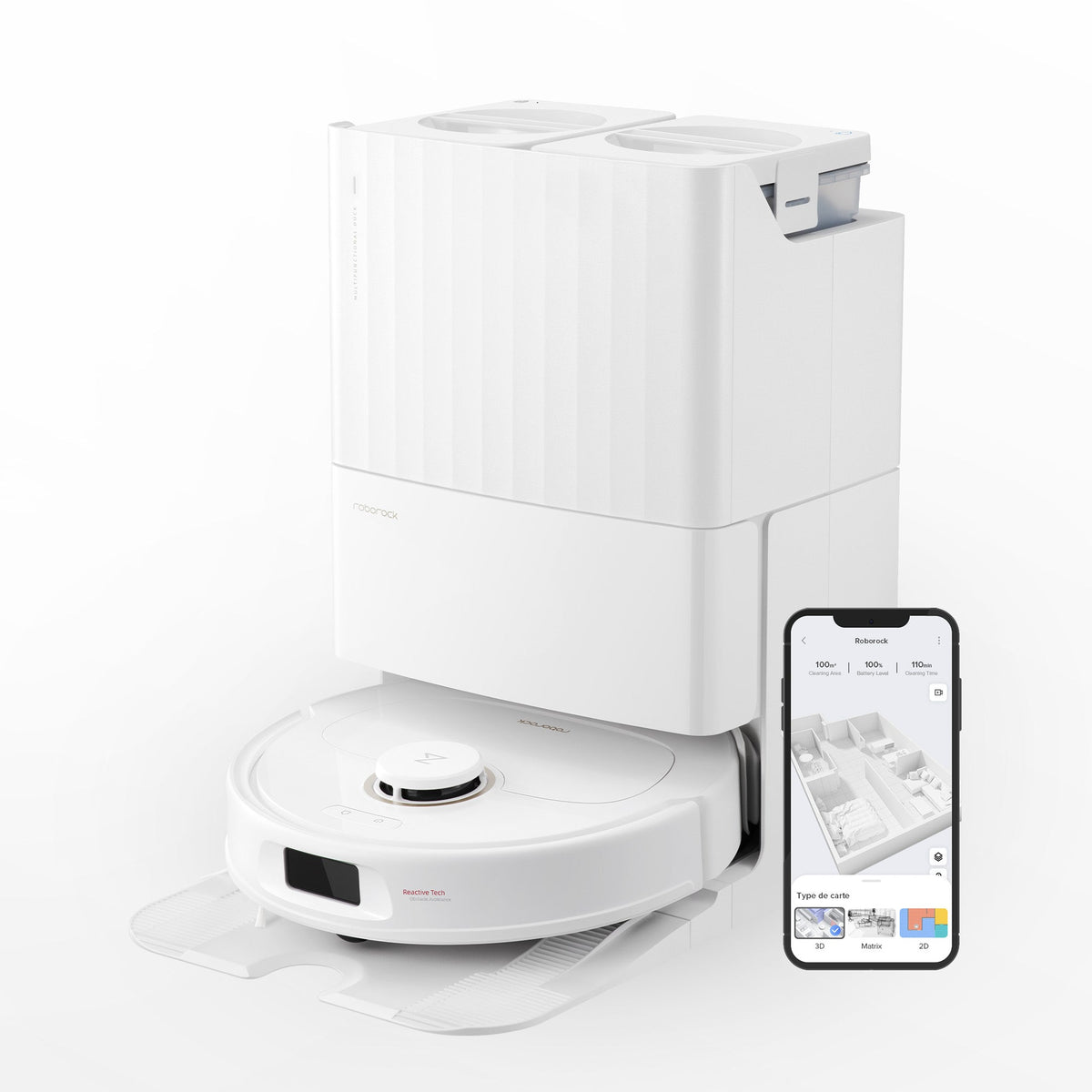 【Certified Refurbished 90% New】Roborock Qrevo Pro Robot Vacuum with Multifunctional Dock 2.0
