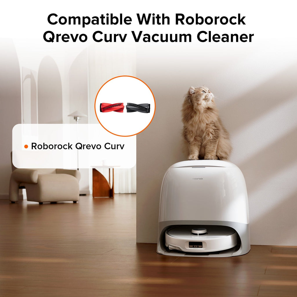 Main Brush for Roborock Qrevo Curv Series, Qrevo Edge Series, Saros 10, Saros 10R and Qrevo S5V, Qrevo CurvX, Qrevo EdgeT, QX Revo Ultra, Qrevo Edge S5A, Qrevo Curv S5X, Qrevo Curv 2 Flow, Saros 20 Sonic, S10 MaxV Ultra