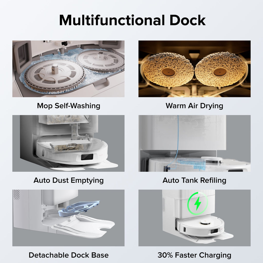 【Certified Refurbished 90% New】Roborock Qrevo S5V Robot Vacuum with Multifunctional Dock