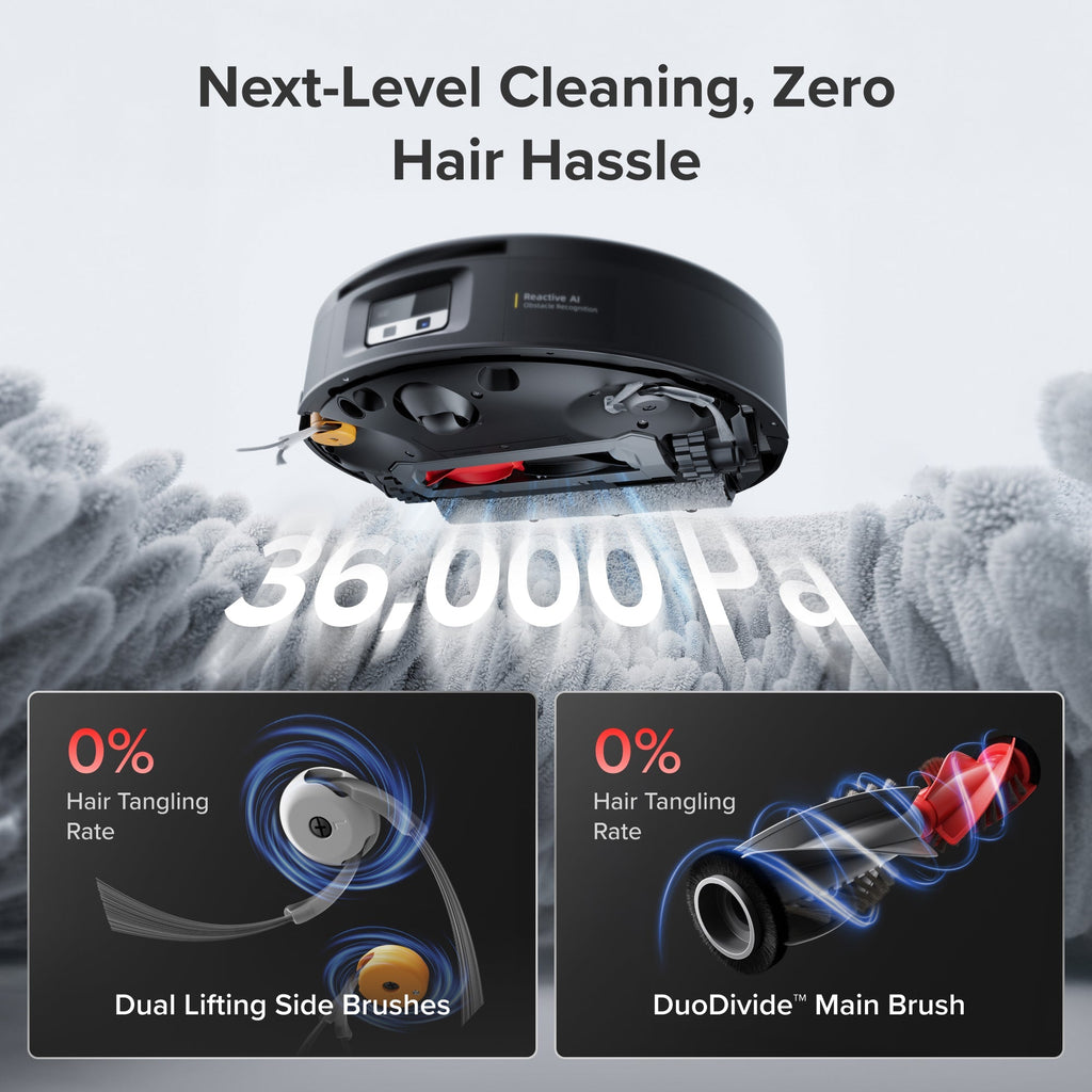 Roborock Saros 20 Flow - SpiraFlow™ 2.0 Pressurized Self-Cleaning System