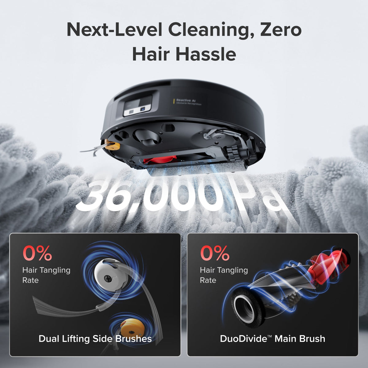 Roborock Saros 20 Flow - SpiraFlow™ 2.0 Pressurized Self-Cleaning System