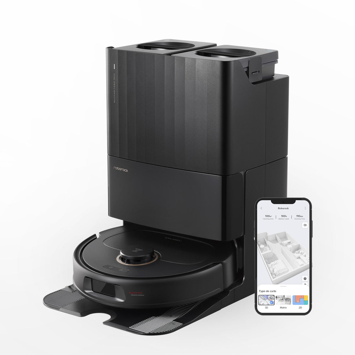 【Certified Refurbished 90% New】Roborock Qrevo Pro Robot Vacuum with Multifunctional Dock 2.0