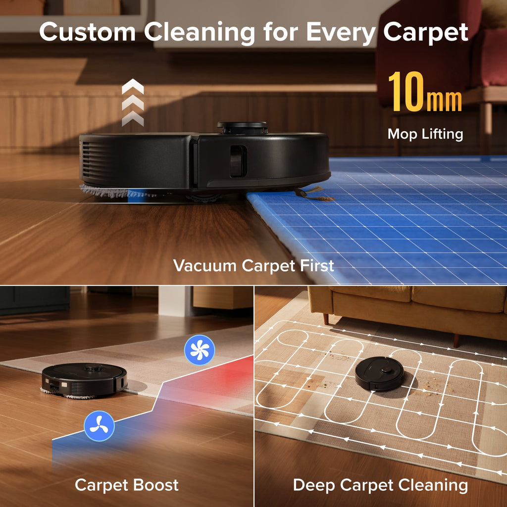 Roborock Qrevo S Pro Robot Vacuum and Mop - 18,500 Pa Suction & Multifunctional Dock