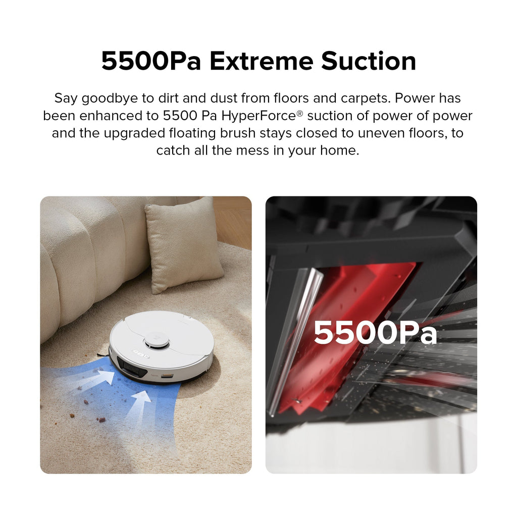 【Certified Refurbished 90% New】Roborock S7 Max Ultra Robot Vacuum with RockDock® Ultra