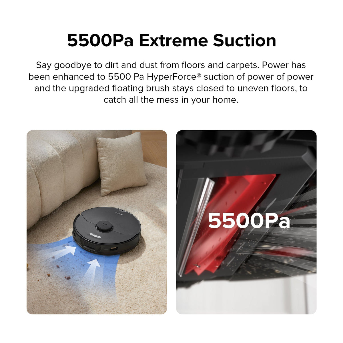 【Certified Refurbished 90% New】Roborock S7 Max Ultra Robot Vacuum with RockDock® Ultra