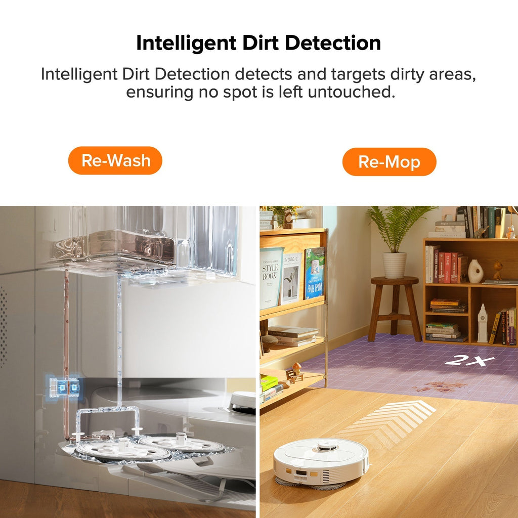 【Certified Refurbished 90% New】Roborock Qrevo Pro Robot Vacuum with Multifunctional Dock 2.0