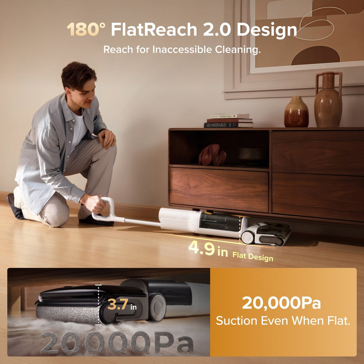 Rockrobo F25 GT Gen 2 Smart Wet & Dry Vacuum with Zero-Tangle Cleaning