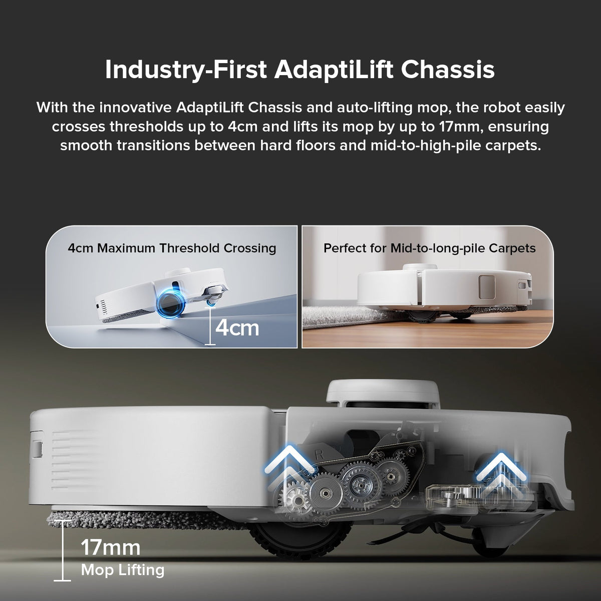 【Certified Refurbished 90% New】Roborock Qrevo Edge Robot Vacuum with Multifunctional Dock 3.0 (Upgraded from Qrevo Master)