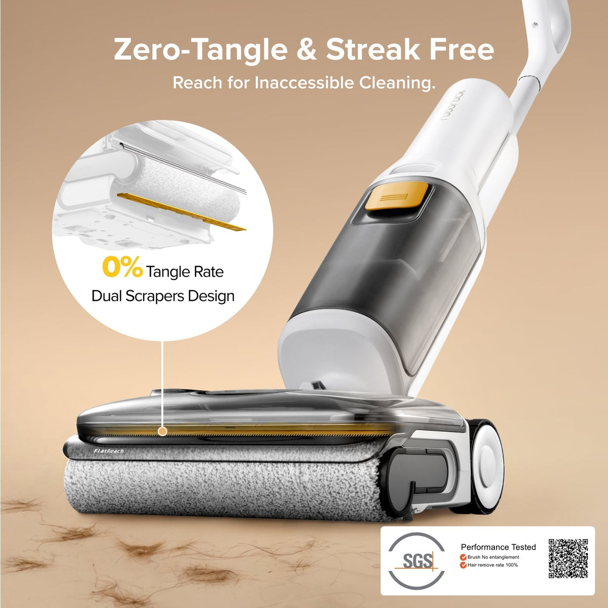 Rockrobo F25 GT Gen 2 Smart Wet & Dry Vacuum with Zero-Tangle Cleaning