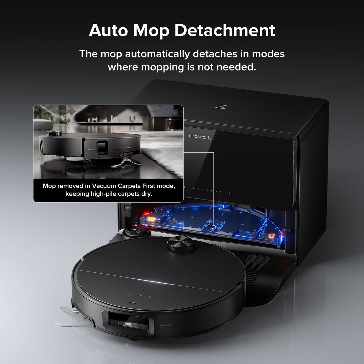 Roborock Saros 10 Robot Vacuum with Refill & Drainage System