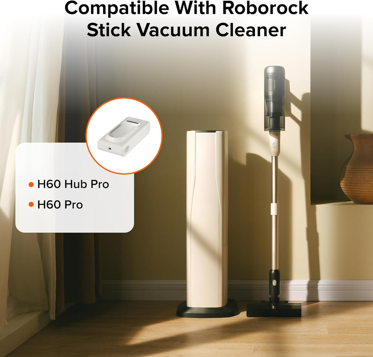 Roborock Rechargeable Battery Pack for H60 Hub Pro and H60 Pro Cordless Vacuum Cleaner