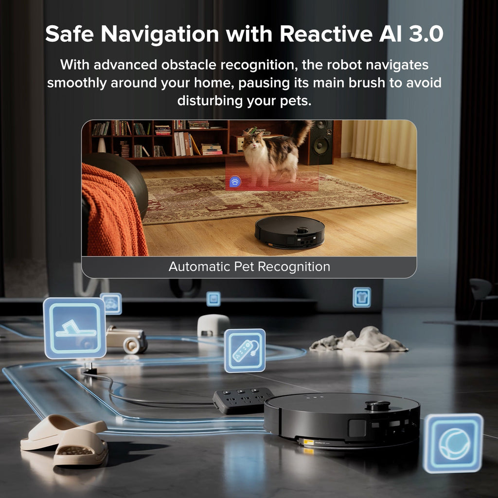 【Certified Refurbished 90% New】Roborock Saros 10 Robot Vacuum with Dual Anti-tangle System (Upgraded from S8 MaxV Ultra)
