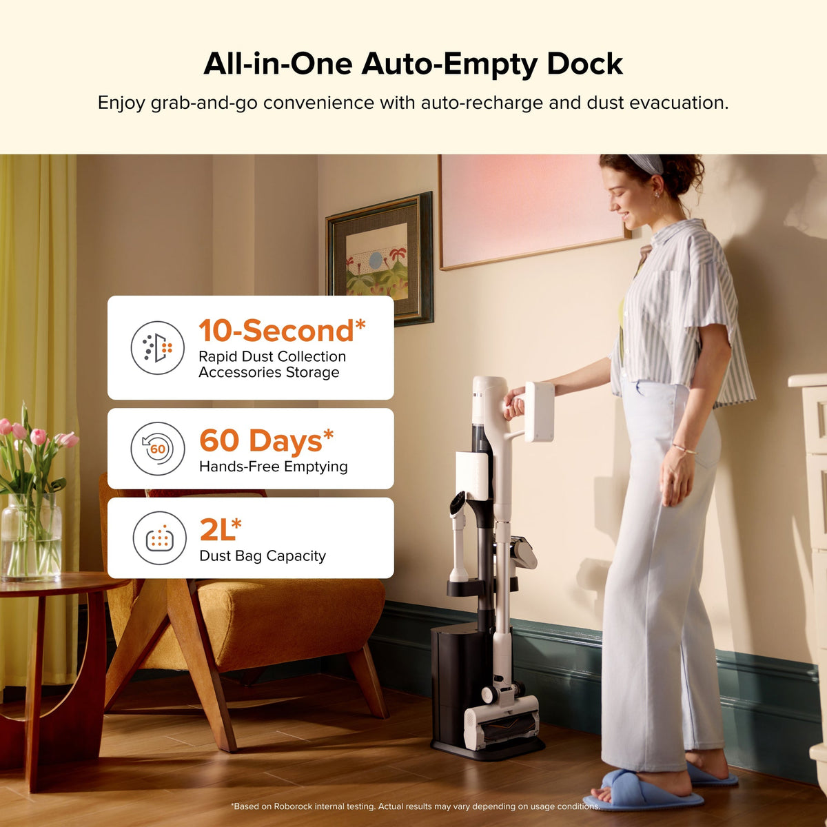 12th Anniversary Roborock H60 Hub Cordless Stick Vacuum Cleaner