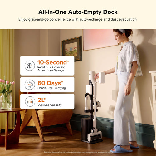 12th Anniversary Roborock H60 Hub Cordless Stick Vacuum Cleaner