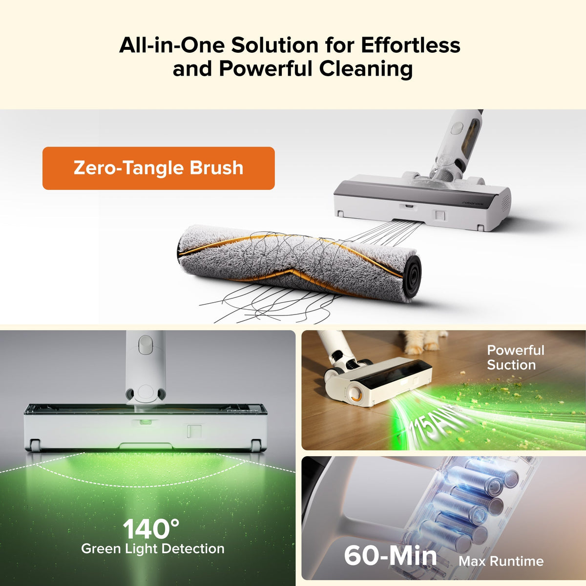 12th Anniversary Roborock H60 Hub Cordless Stick Vacuum Cleaner