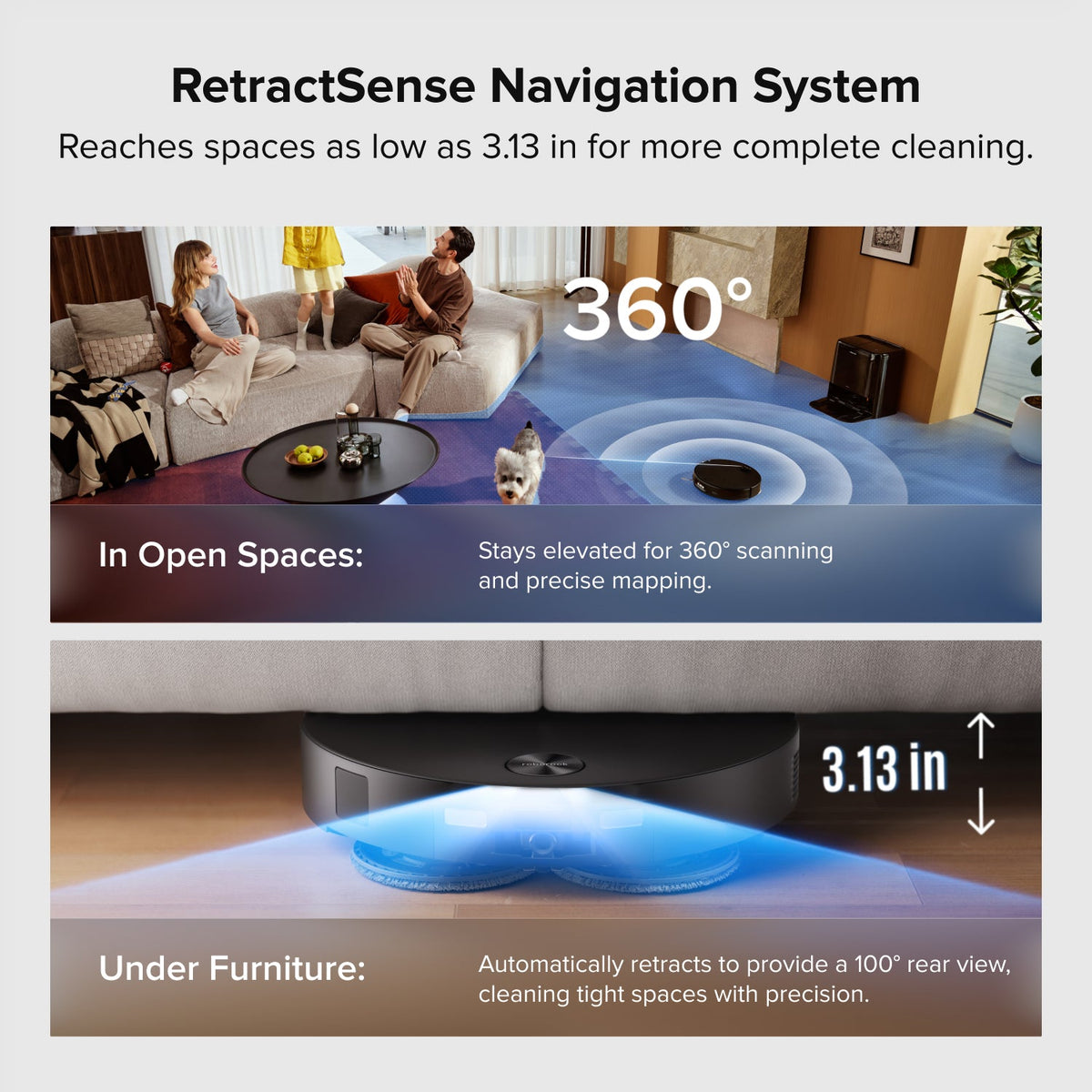 Roborock Qrevo Edge 3 Pro Robot Vacuum and Mop with Hot Water Mopping & Intelligent Dock