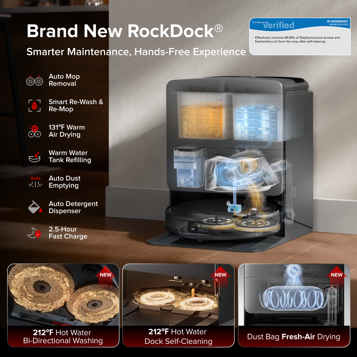 Roborock Saros 20 – AdaptiLift™ Chassis 3.0 for Smooth Threshold Crossing, Powered by 36,000 Pa Suction