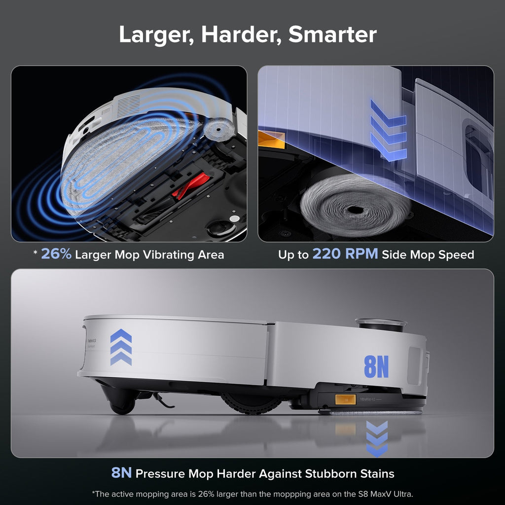 【Certified Refurbished 90% New】Roborock Saros 10 Robot Vacuum with Dual Anti-tangle System (Upgraded from S8 MaxV Ultra)