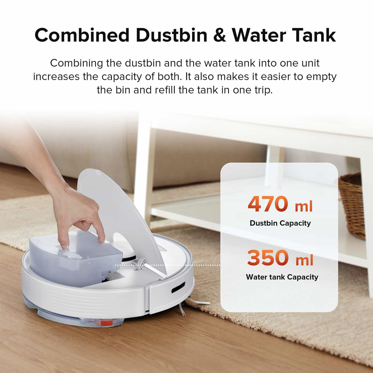 Roborock Q7 Max+ Robot Vacuum with Auto-Empty Dock Pure